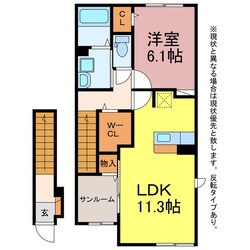 ＭＴＩハイツ　Ｖの物件間取画像